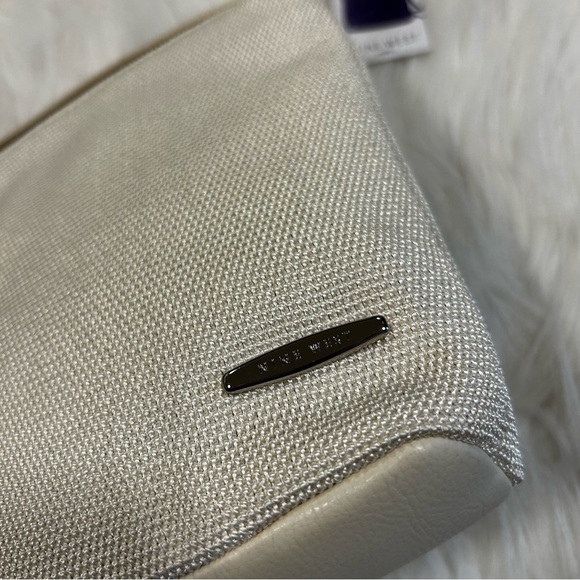 NEW Vintage Y2K Nine West White Cream Woven Crossbody Purse Bag 2000s Crochet - Picture 4 of 8